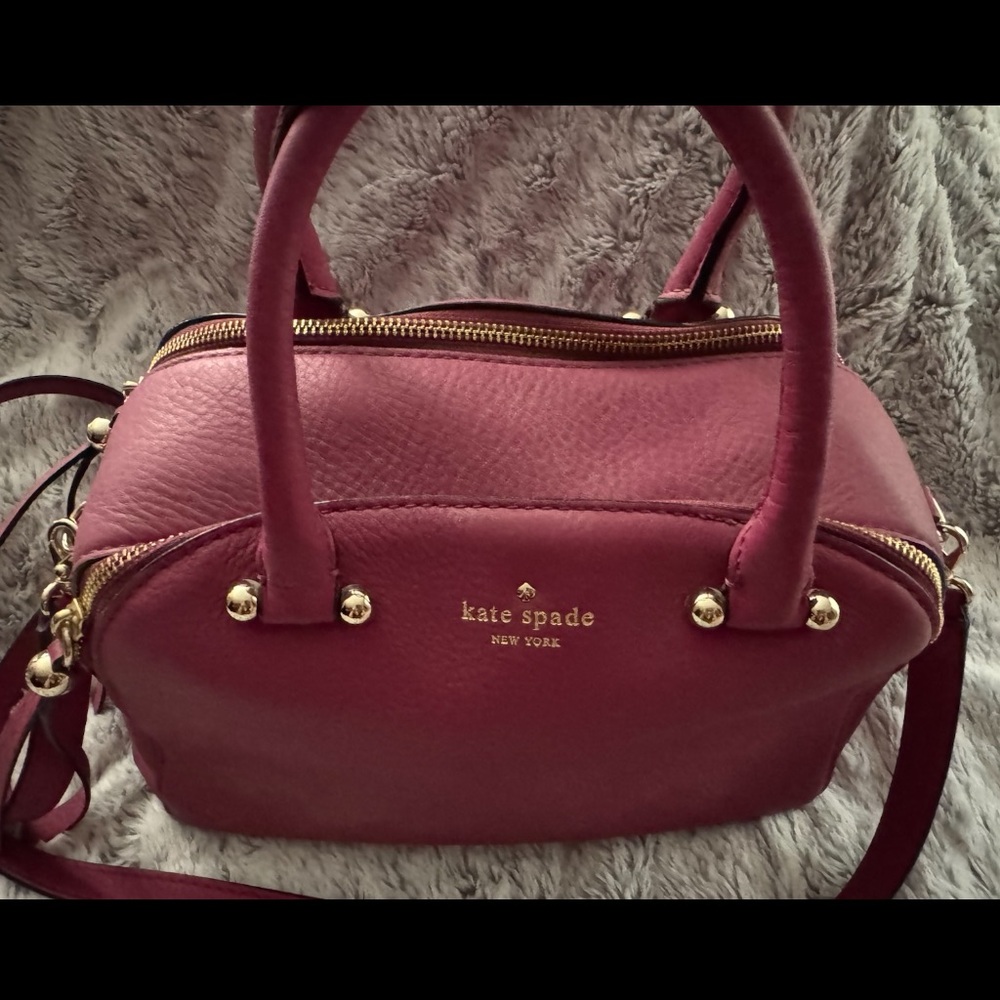 Kate Spade Cildro Pink Kenton Charles Street leather handbag purse - Picture 10 of 16